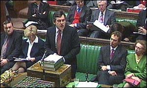 Gordon Brown in the House of Commons