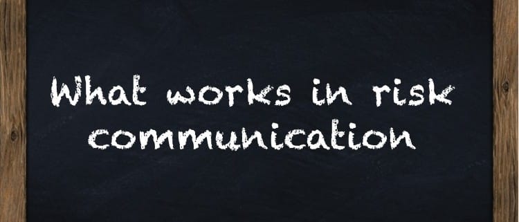 what works in risk communication