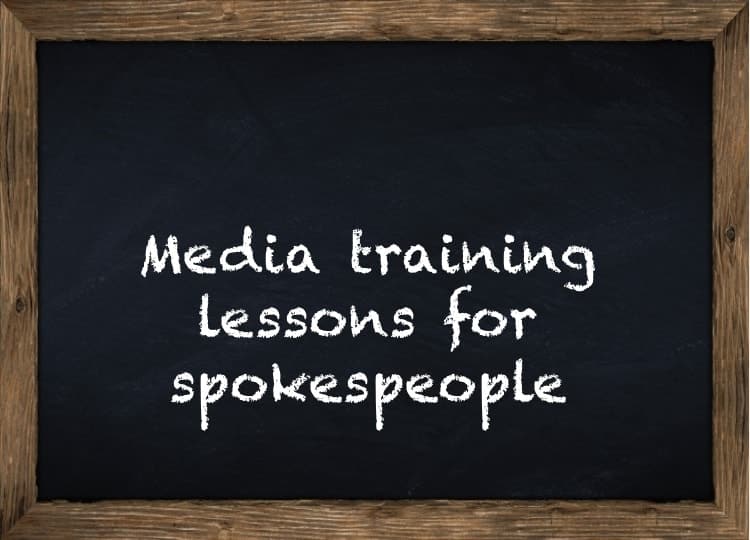 media training lessons for spokespeople